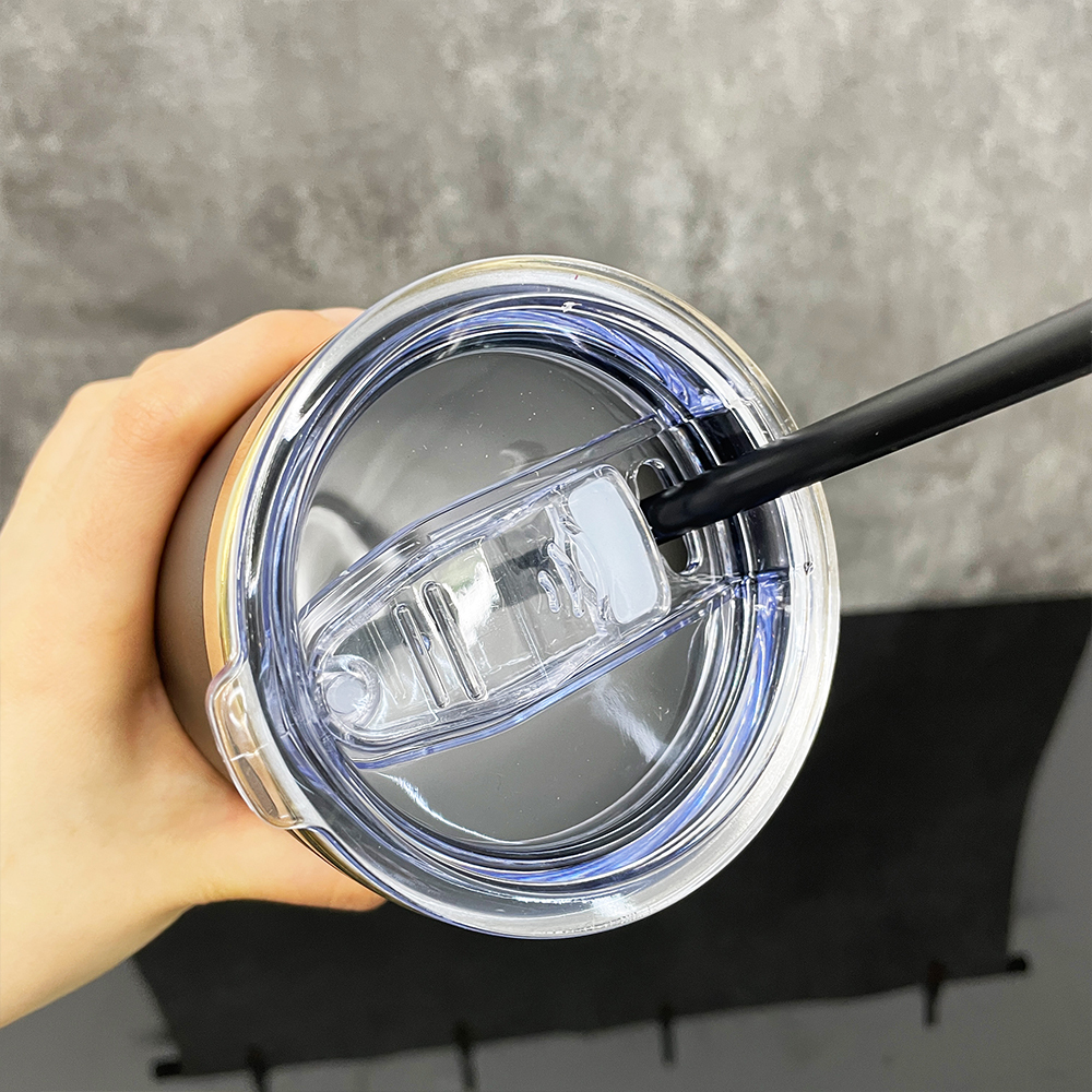 25 Pack YIPAI USA Warehouse Yeti Powder Coated 20oz Mirror Gold Plated Tumblers With Colorful Straws for Laser Engraving