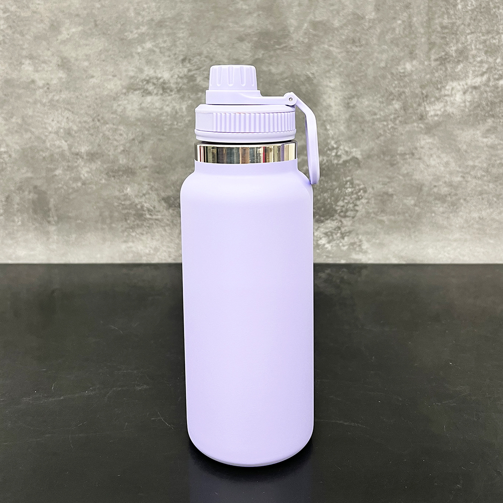 20 Pack YIPAI China Warehouse Outdoor Sports Powder Coated 32oz Water Bottle with Portable Drinking Spout Lid for Laser Engraving