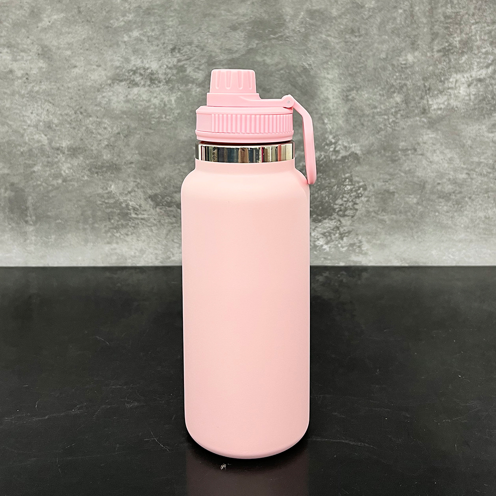 20 Pack YIPAI China Warehouse Outdoor Sports Powder Coated 32oz Water Bottle with Portable Drinking Spout Lid for Laser Engraving