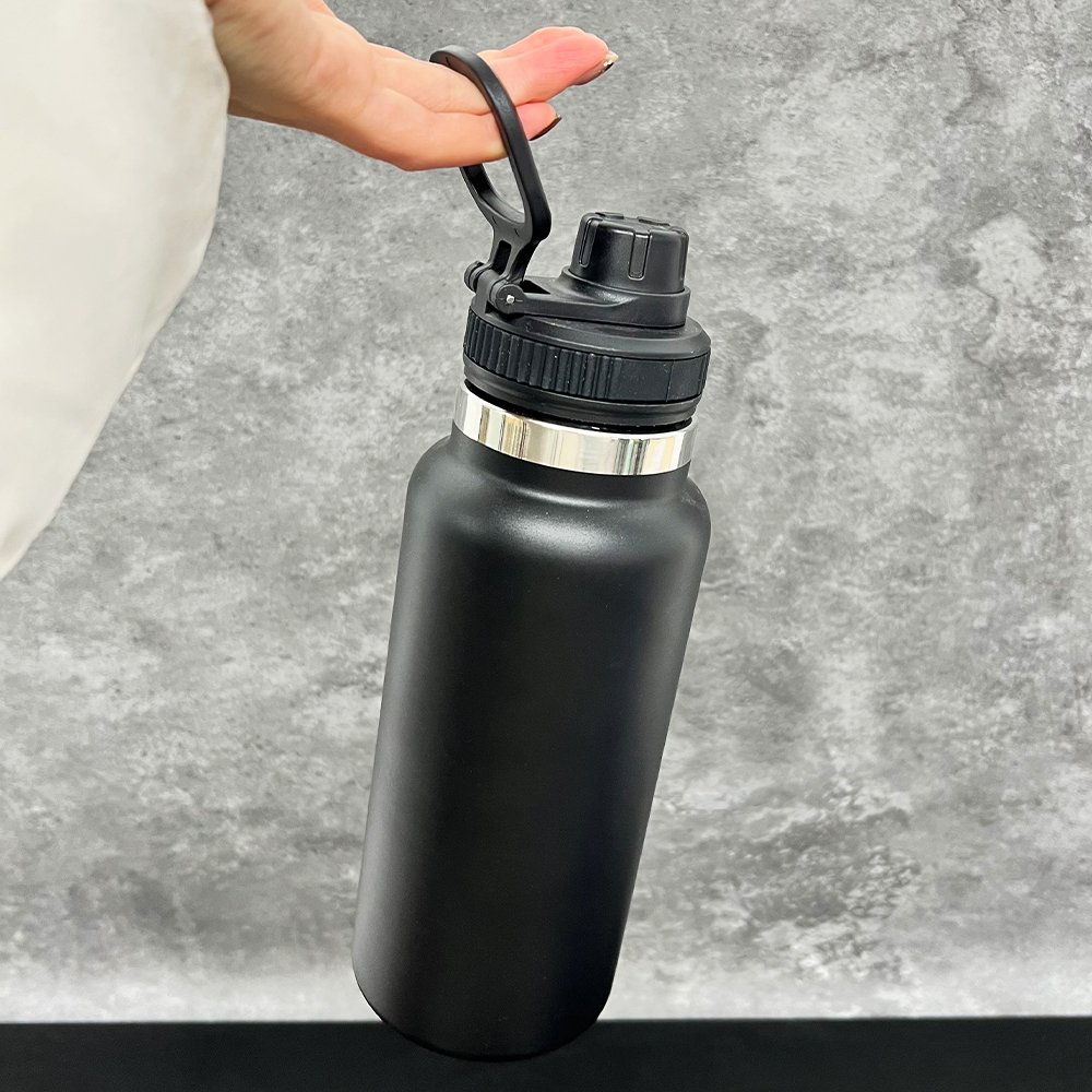 20 Pack YIPAI China Warehouse Outdoor Sports Powder Coated 32oz Water Bottle with Portable Drinking Spout Lid for Laser Engraving