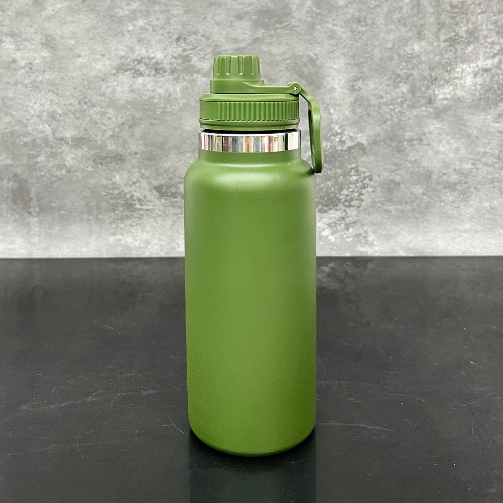 20 Pack YIPAI China Warehouse Outdoor Sports Powder Coated 32oz Water Bottle with Portable Drinking Spout Lid for Laser Engraving