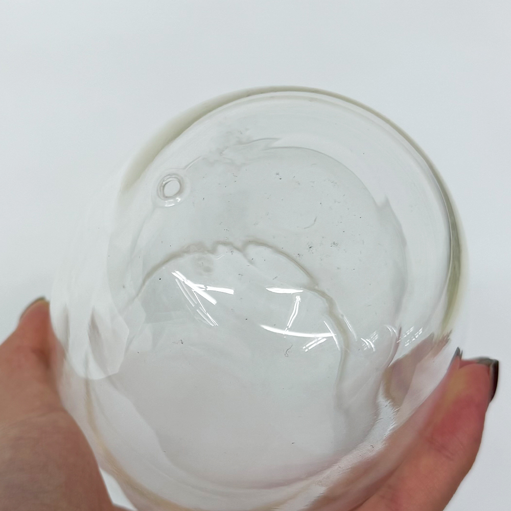 40 Pack YIPAI Clearance China Warehouse 8oz 12oz 15oz Double Walled Snow Globe Round Coffee Glass Cups with Pre Drilled for UV DTF Cup Wraps