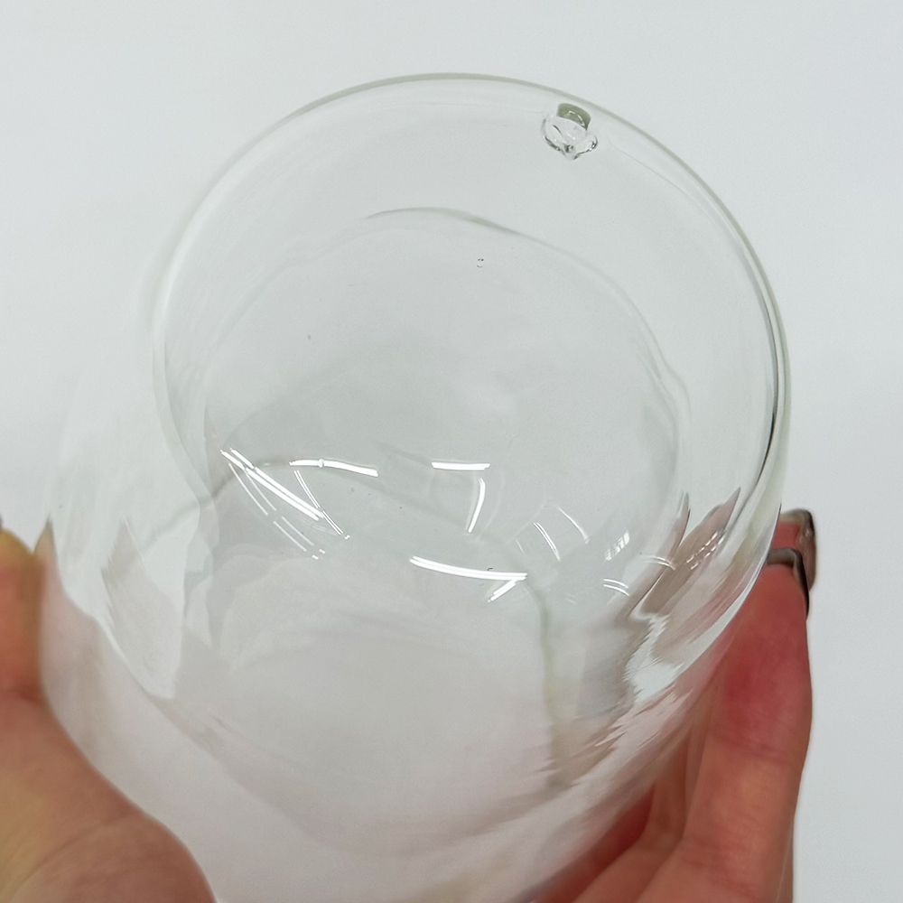 40 Pack YIPAI Clearance China Warehouse 8oz 12oz 15oz Double Walled Snow Globe Round Coffee Glass Cups with Pre Drilled for UV DTF Cup Wraps