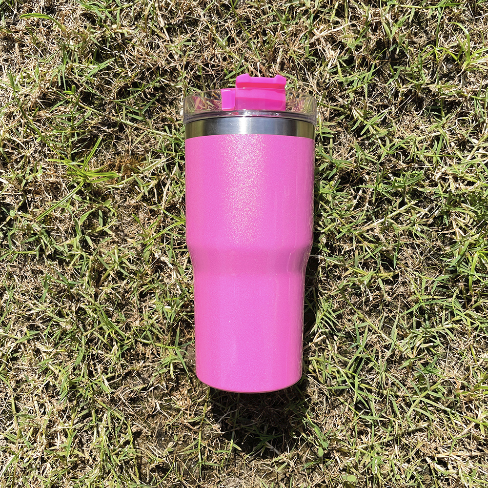 25 Pack Yipai USA Warehouse Sublimation 20oz Kids Sparkly Shimmer Stanley Tumblers
