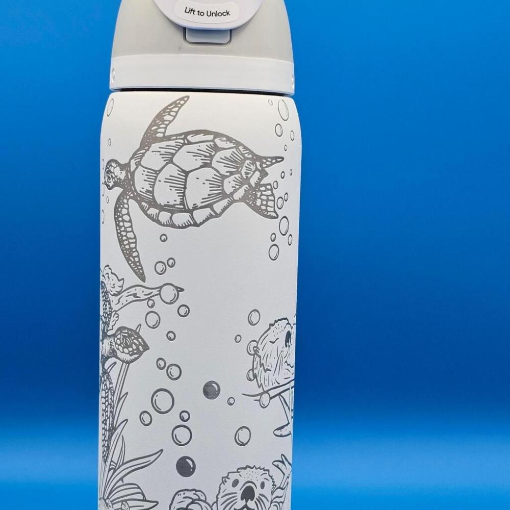 25 Pack YIPAI USA Warehouse 24oz Owala Stye Stainless Steel Powder Coat Water Bottles for Laser Engraving