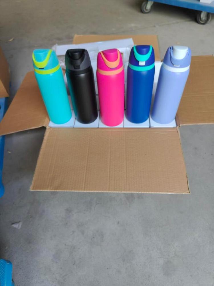 25 Pack YIPAI USA Warehouse 32oz Owala Stye Stainless Steel Powder Coat Water Bottles for Laser Engraving