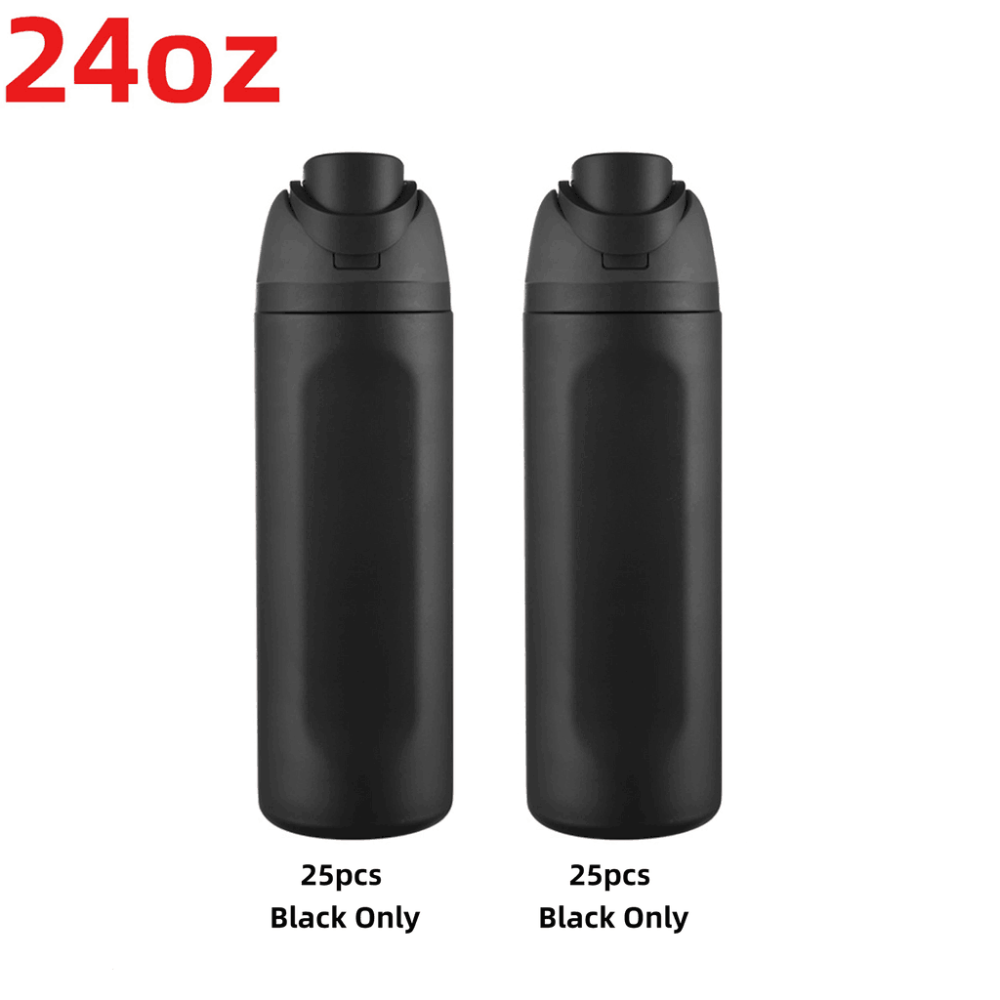 25 Pack YIPAI USA Warehouse 24oz Owala Stye Stainless Steel Powder Coat Water Bottles for Laser Engraving