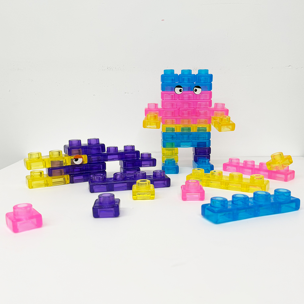 28 Pack YIPAI China Warehouse Jelly Blox Same Style Soft Jelly Building Blocks for Toddlers Kids