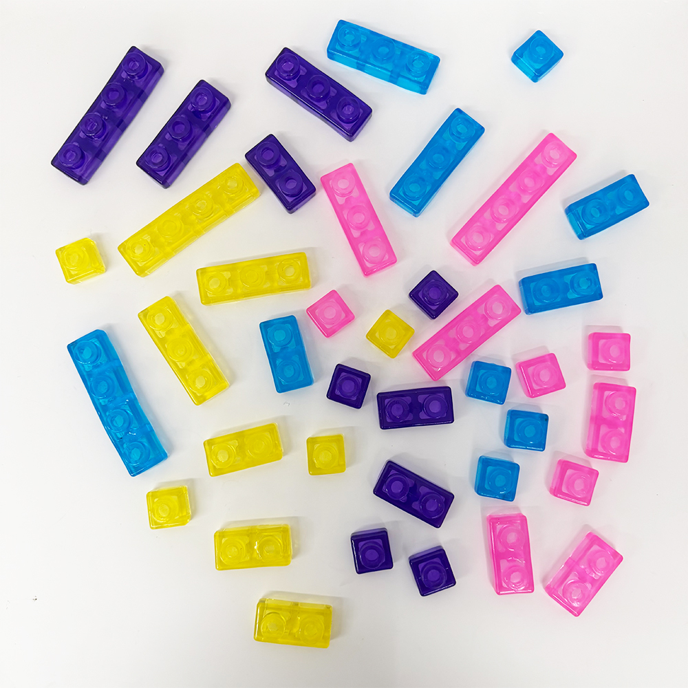 28 Pack YIPAI China Warehouse Jelly Blox Same Style Soft Jelly Building Blocks for Toddlers Kids