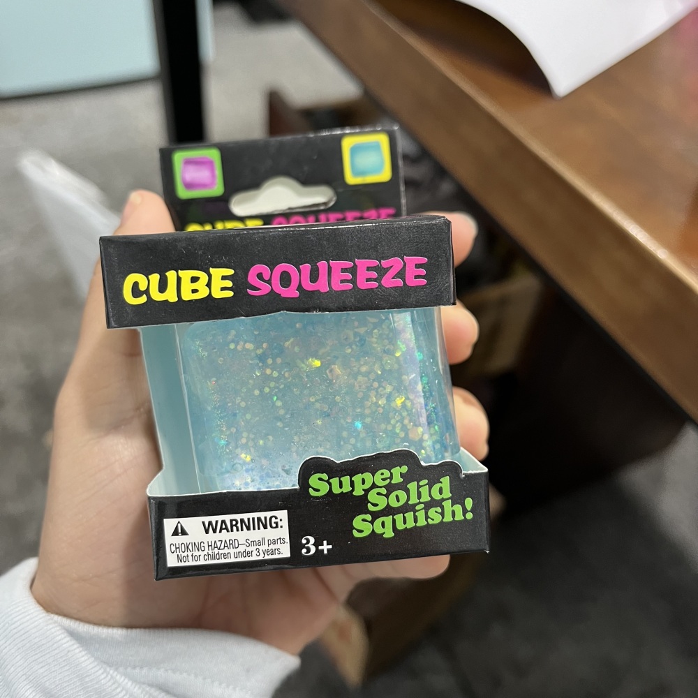 72 Pack YIPAI China Warehouse 5cm Glitter Squeeze Ice Cubes with Gift BoX