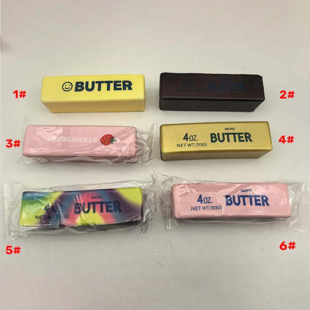100 Pack YIPAI China Warehouse Yellow Pink Strawberry Slow Rising Butter Stick Squishy Toy