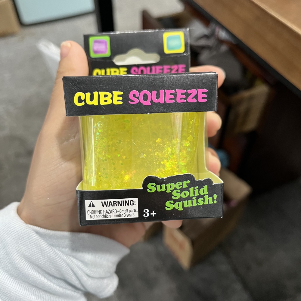 72 Pack YIPAI China Warehouse 5cm Glitter Squeeze Ice Cubes with Gift BoX