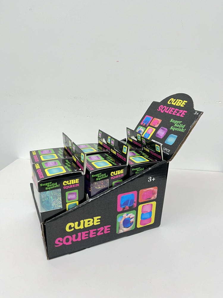 72 Pack YIPAI China Warehouse 5cm Glitter Squeeze Ice Cubes with Gift BoX