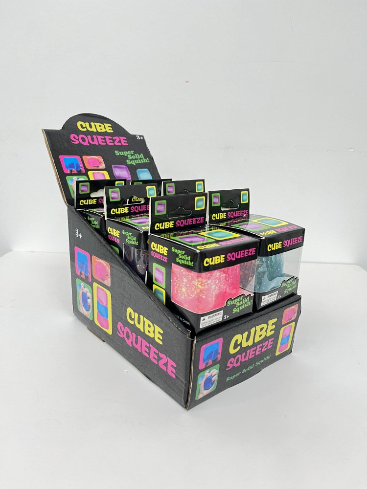 72 Pack YIPAI China Warehouse 5cm Glitter Squeeze Ice Cubes with Gift BoX