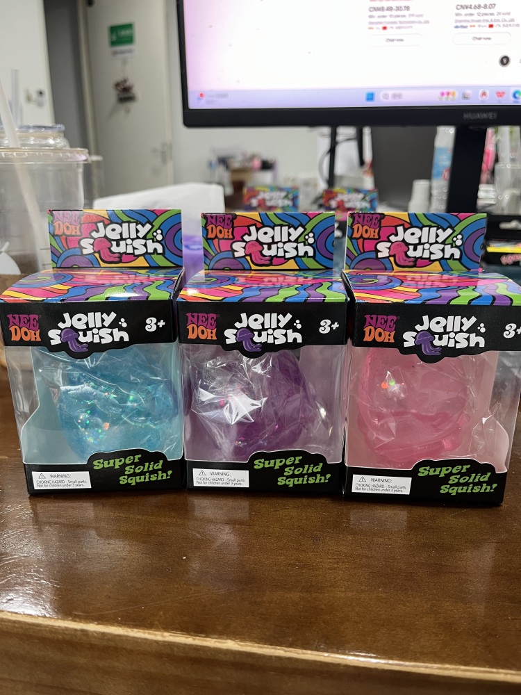 60 Pack YIPAI China Warehouse Squeeze Decompression Jelly Fish Squishy Stress Relief Toys