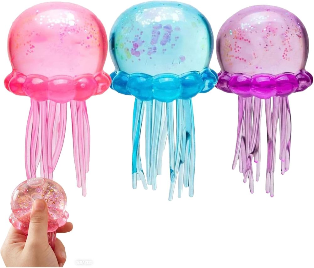 60 Pack YIPAI China Warehouse Squeeze Decompression Jelly Fish
