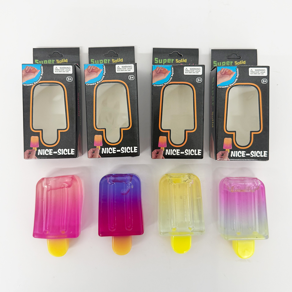 144 Pack YIPAI China Warehouse TPR Squeezing Squishy Ice Lolly Stress Relief Fidget Toy for Kids