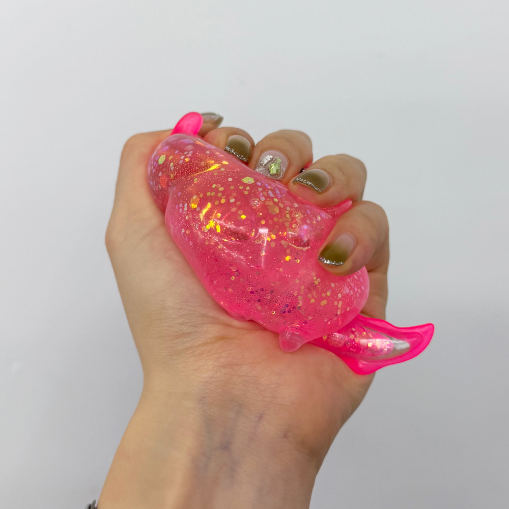 96 Pack YIPAI China Warehouse Glitter Squishy Axolotl Fidget Stress Relief Toy