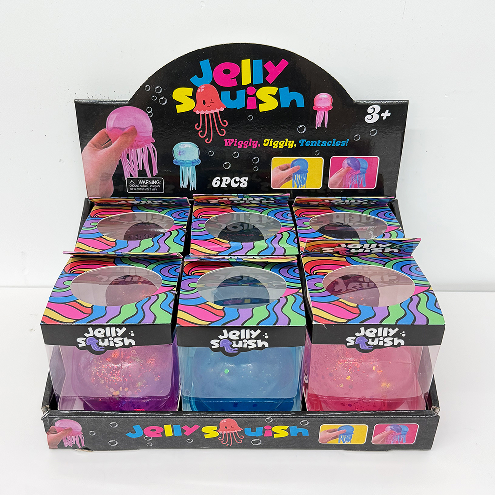 36 Pack YIPAI China Warehouse Jumbo Jelly Fish Squishy Stress Relief Fidget Toys for KIds