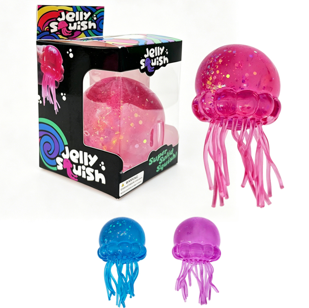 36 Pack YIPAI China Warehouse Jumbo Jelly Fish Squishy Stress Relief Fidget Toys for KIds