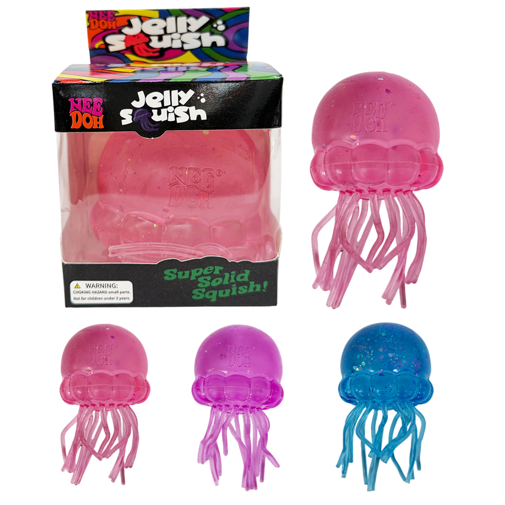 36 Pack YIPAI China Warehouse Needoh Jumbo Jelly Fish Squishy Stress Relief Fidget Toys for KIds