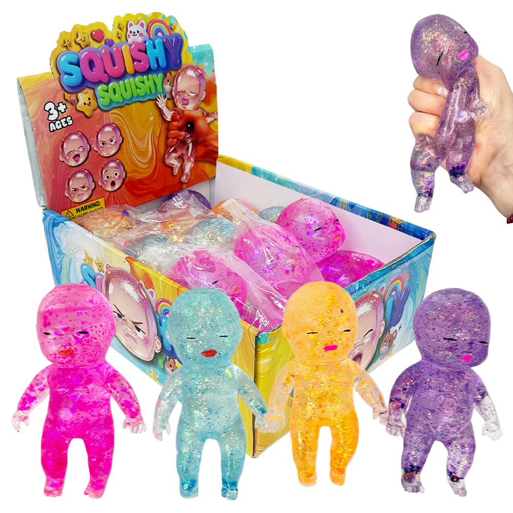 72 Pack YIPAI China Warehouse Cute Soft 14cm Baby Natasha Maltose Squishy Stress Relief Fidget Toys for Kids