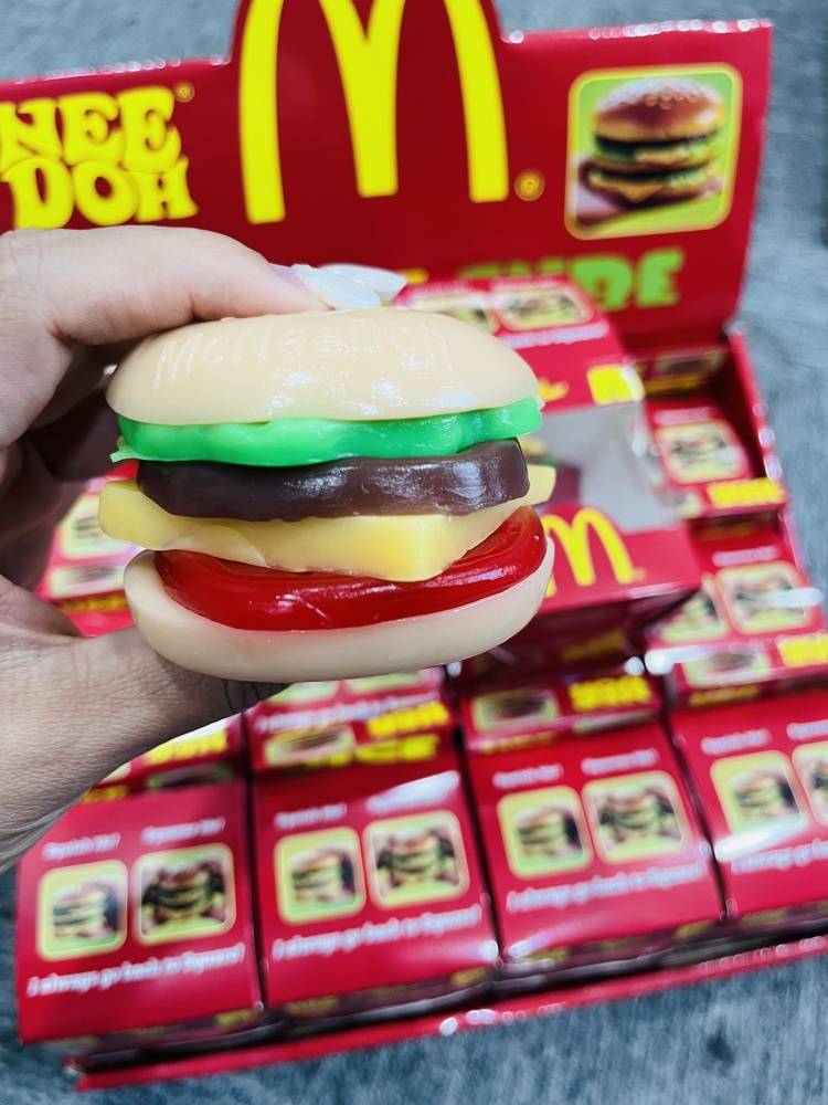 72 Pack YIPAI China Warehouse Needoh Removable DIY Hamburger Squishy Stress Relief Fidget Toy with Gift Box for Kids