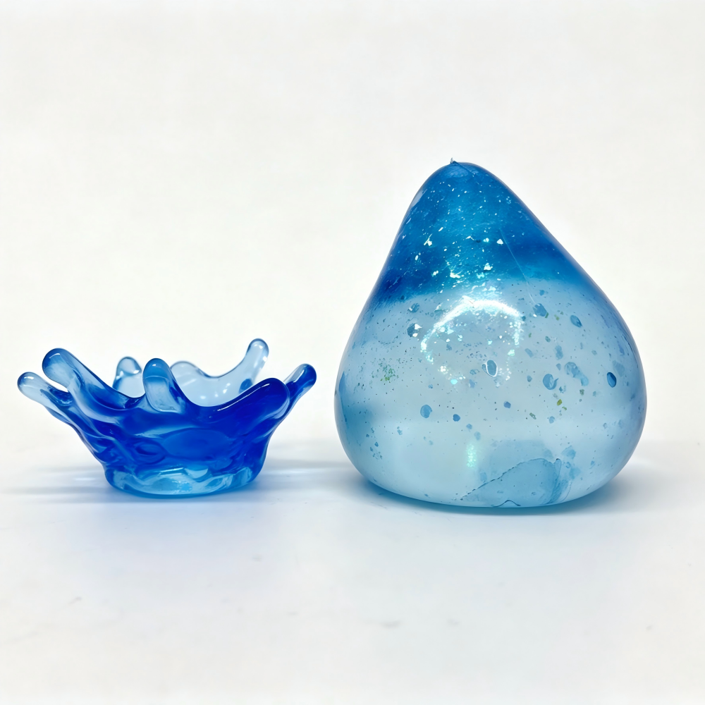 60 Pack YIPAI China Warehouse Maltose Filled Cute Water Drop Squishy Stress Relief Fidget Toy for Kids