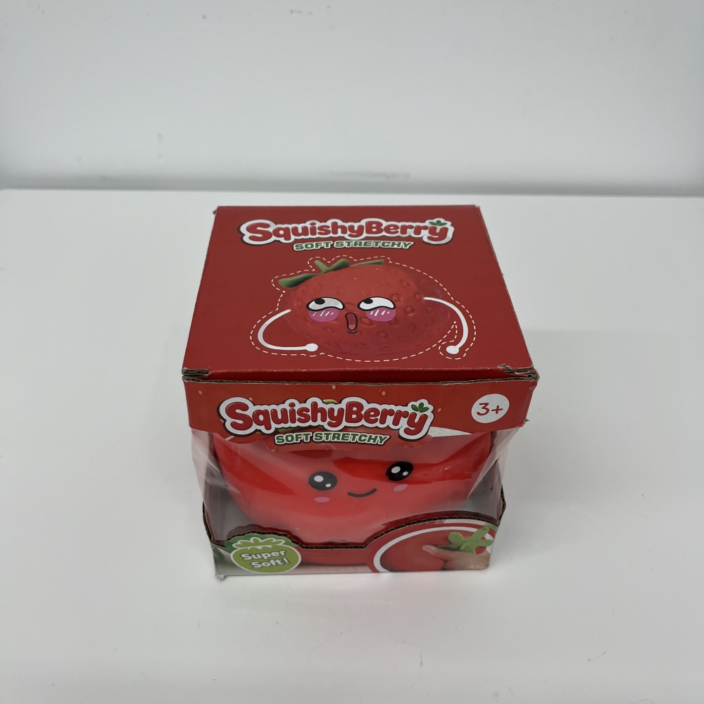 24 Pack YIPAI China Warehouse 15cm*12cm Jumbo Emoji Strawberry Squishy Stress Relief Fidget Toy for Kids
