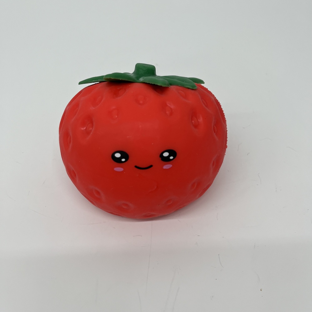 24 Pack YIPAI China Warehouse 15cm*12cm Jumbo Emoji Strawberry Squishy Stress Relief Fidget Toy for Kids