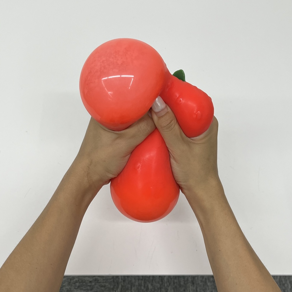 24 Pack YIPAI China Warehouse 15cm*12cm Jumbo Emoji Strawberry Squishy Stress Relief Fidget Toy for Kids