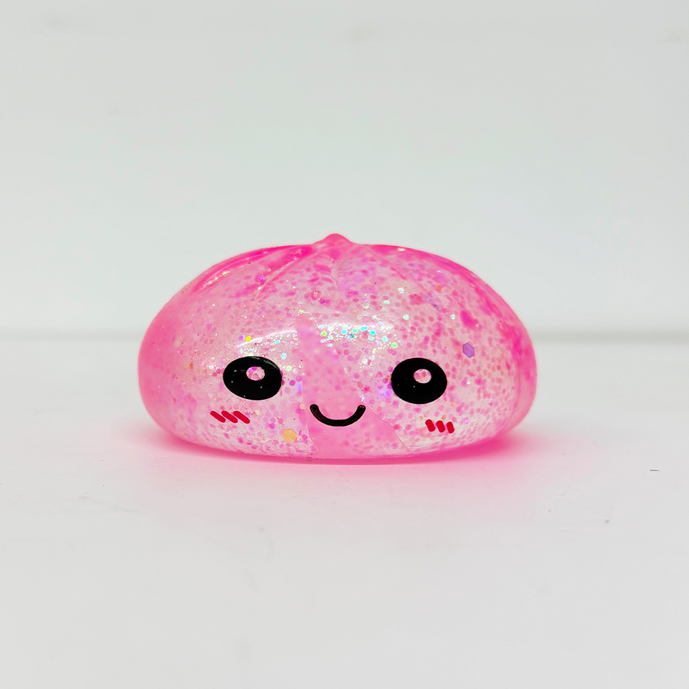 72 Pack YIPAI China Warehouse 8.5cm Maltose Glitter Slow Rising Multi-color Sugar Dumpling Stress Relief Squishy Toys with Steamer