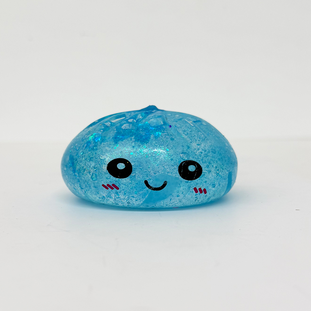 72 Pack YIPAI China Warehouse 8.5cm Maltose Glitter Slow Rising Multi-color Sugar Dumpling Stress Relief Squishy Toys with Steamer