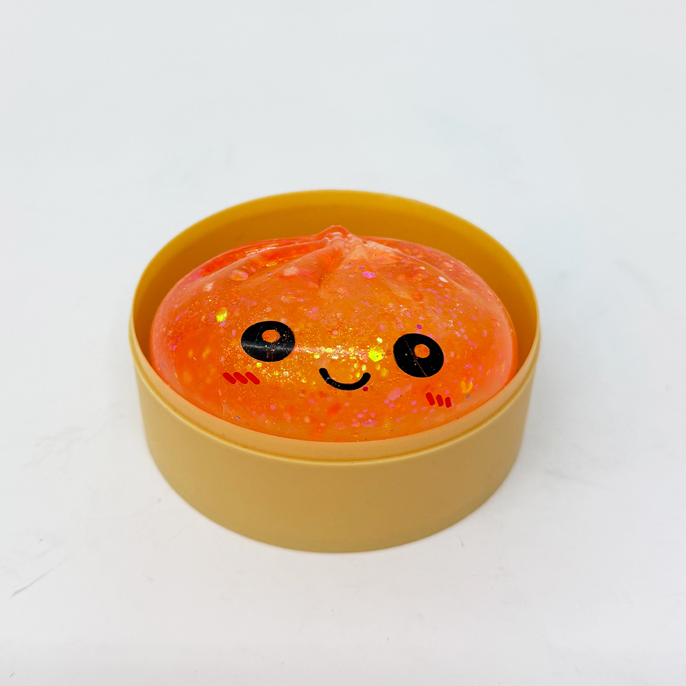 72 Pack YIPAI China Warehouse 8.5cm Maltose Glitter Slow Rising Multi-color Sugar Dumpling Stress Relief Squishy Toys with Steamer