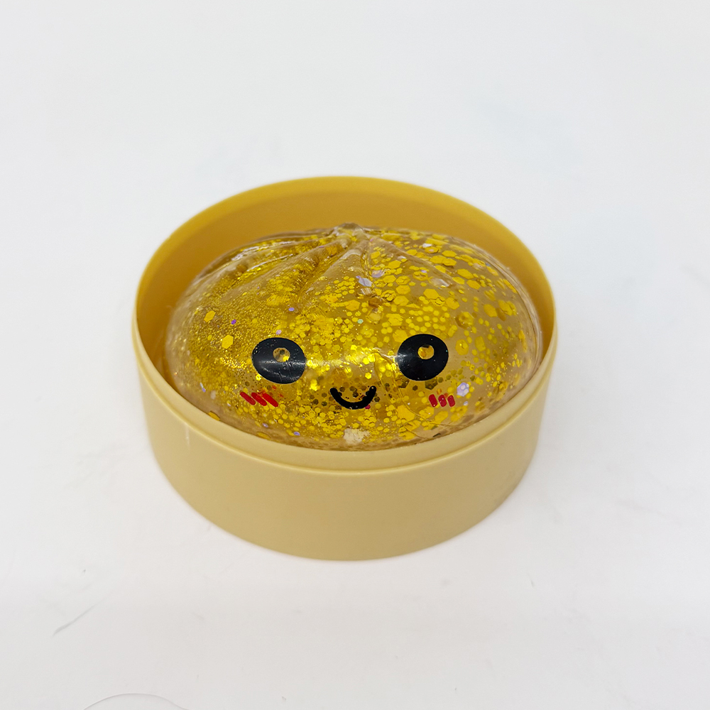 72 Pack YIPAI China Warehouse 8.5cm Maltose Glitter Slow Rising Multi-color Sugar Dumpling Stress Relief Squishy Toys with Steamer
