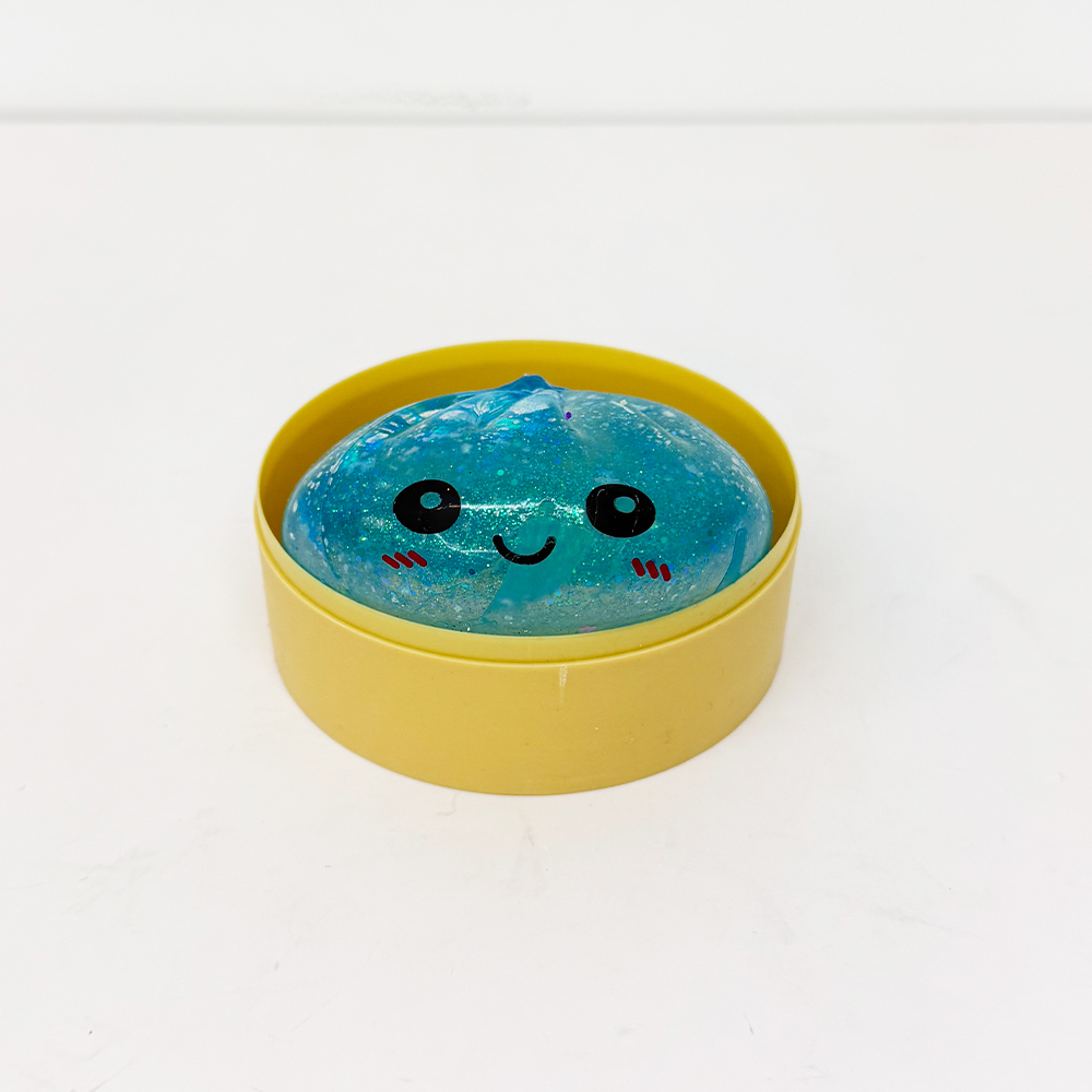 72 Pack YIPAI China Warehouse 8.5cm Maltose Glitter Slow Rising Multi-color Sugar Dumpling Stress Relief Squishy Toys with Steamer