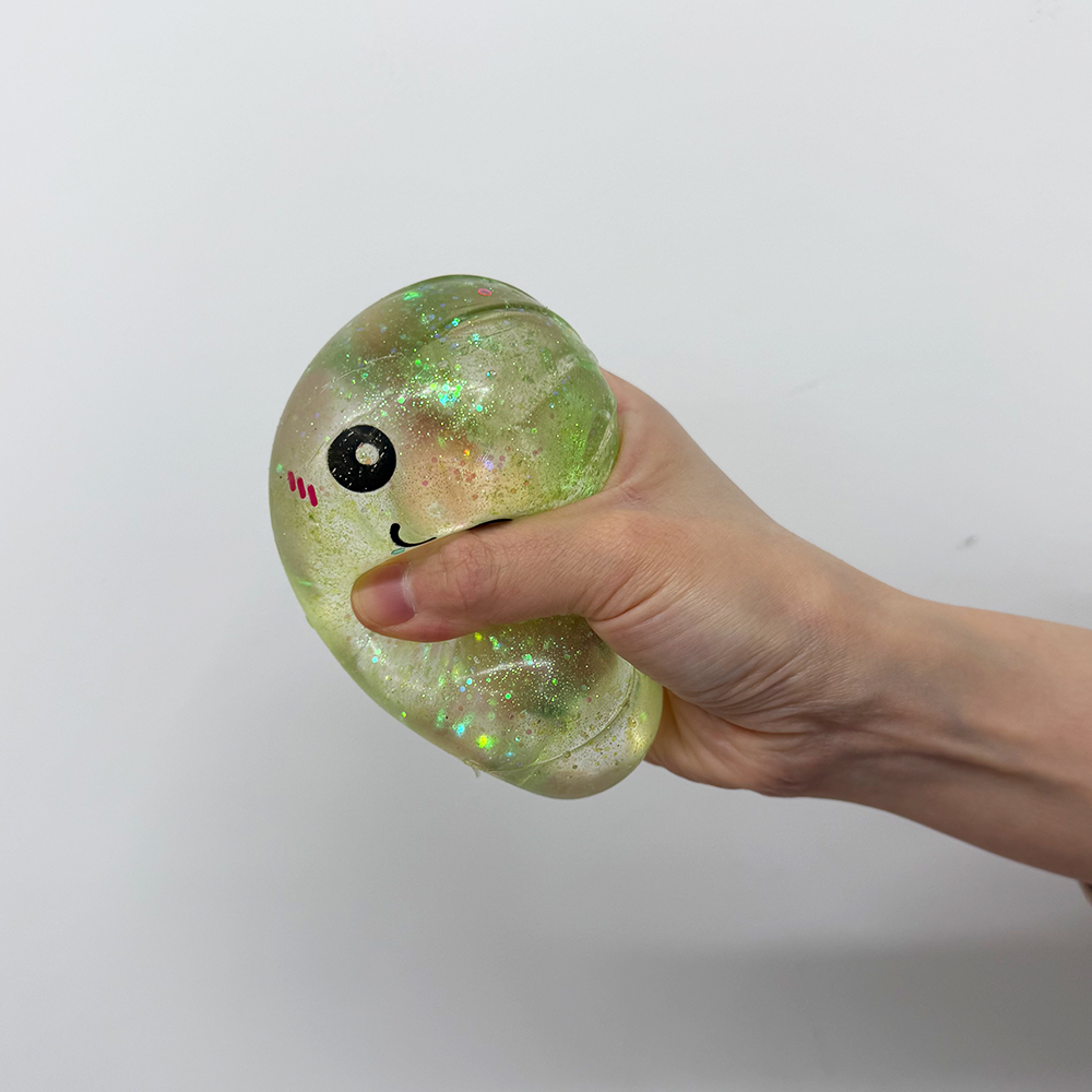 72 Pack YIPAI China Warehouse 8.5cm Maltose Glitter Slow Rising Multi-color Sugar Dumpling Stress Relief Squishy Toys with Steamer