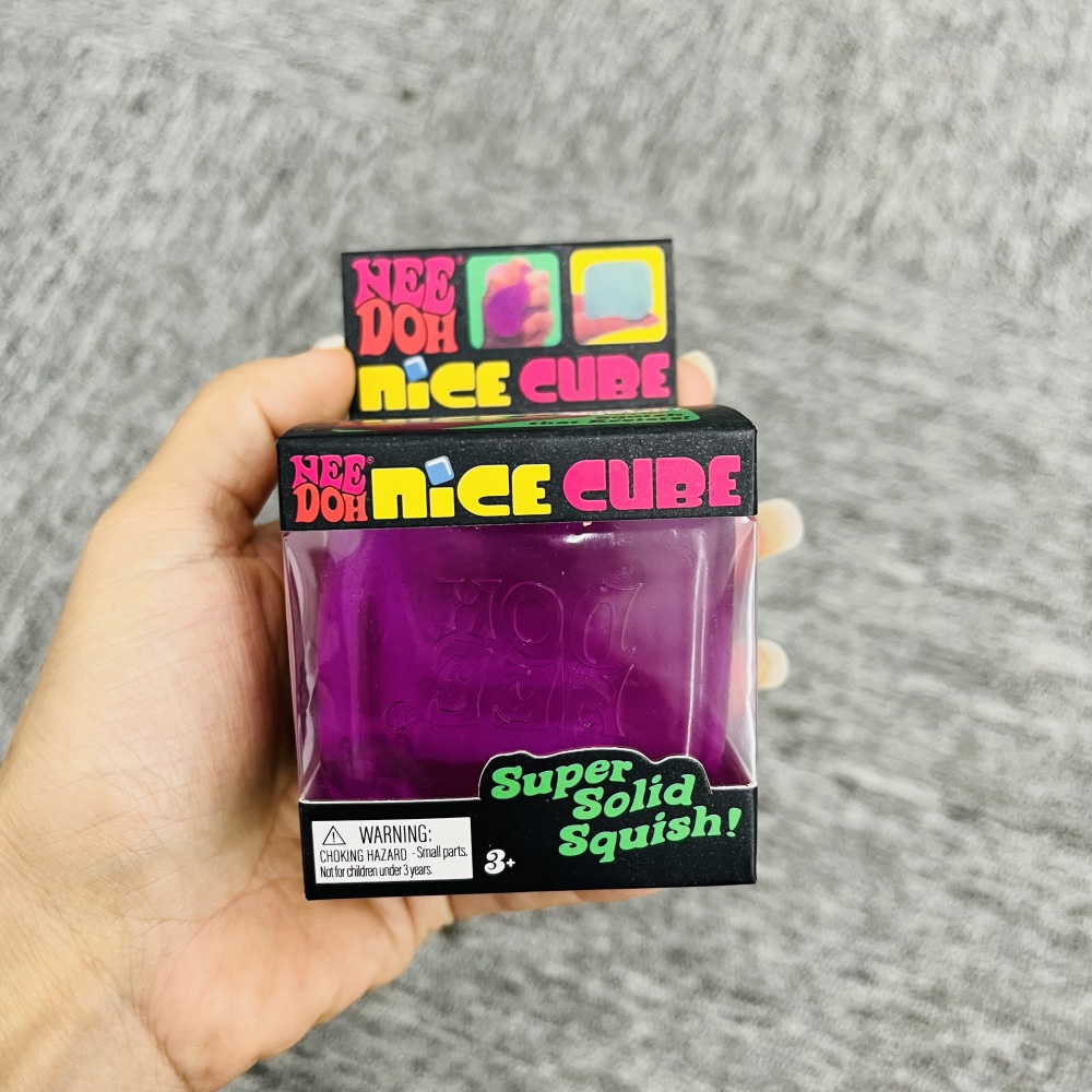 60 Pack YIPAI China Warehouse Slow Rising Needoh Multi-colors 5.5cm Square Ice Cube Squishy Stress Relief Fidget Toy for Kids