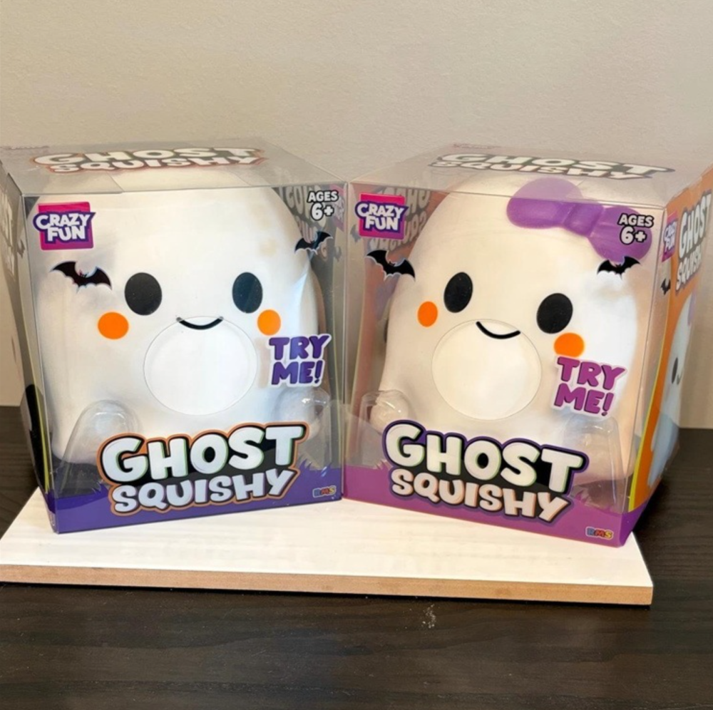 24 Pack YIPAI China Warehouse CRAZY FUN 13.5*13cm Cute Halloween Ghost Squishy Stress Relief Fidget Toy for Kids