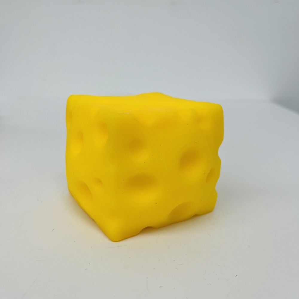 72 Pack YIPAI China Warehouse 7.5cm Flour Filled Cheese Squishy Stress Relief Fidget Toy for Kids