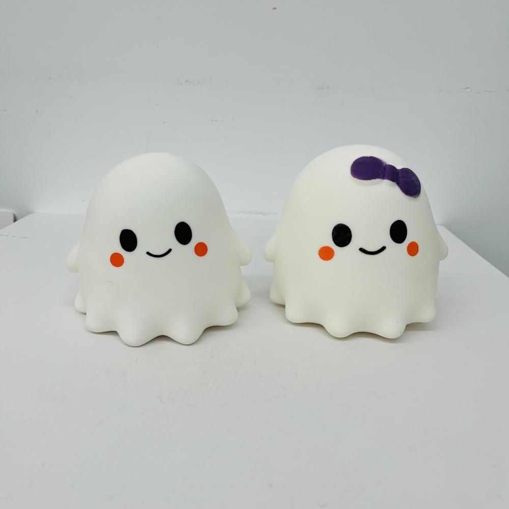 24 Pack YIPAI China Warehouse CRAZY FUN 13.5*13cm Cute Halloween Ghost Squishy Stress Relief Fidget Toy for Kids