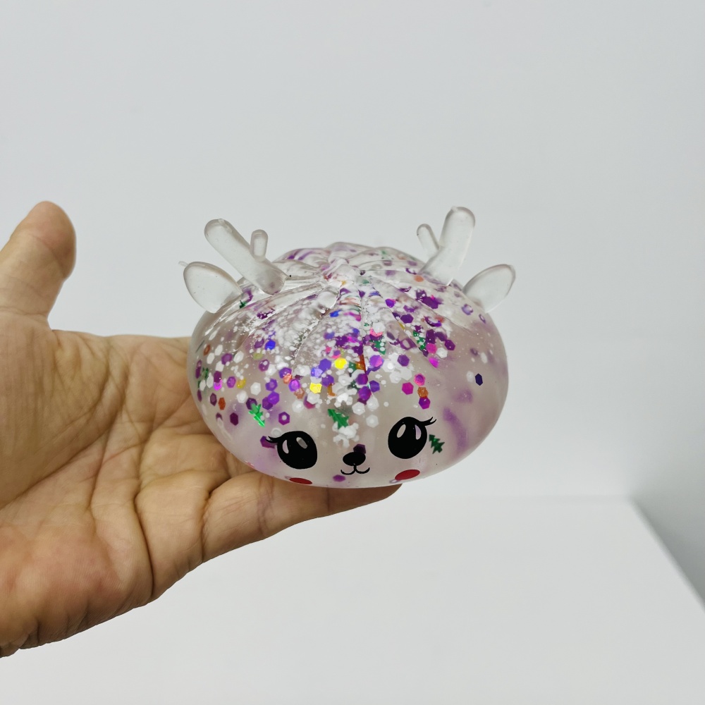 72 Pack YIPAI China Warehouse Maltose Slow Rising Christmas Reindeer Maltose Bun Squishy Stress Relief Fidget Toys with Steamer for Kids