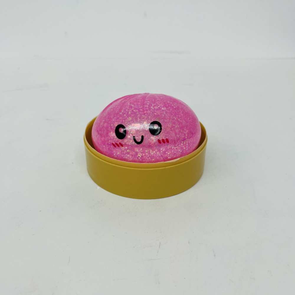 72 Pack YIPAI China Warehouse 8.5cm Beads Glitter Dumpling Squishy Stress Relief Fidget Toys for Kids