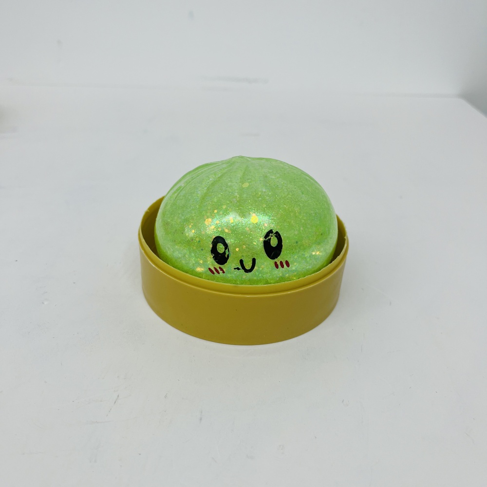 72 Pack YIPAI China Warehouse 8.5cm Beads Glitter Dumpling Squishy Stress Relief Fidget Toys for Kids