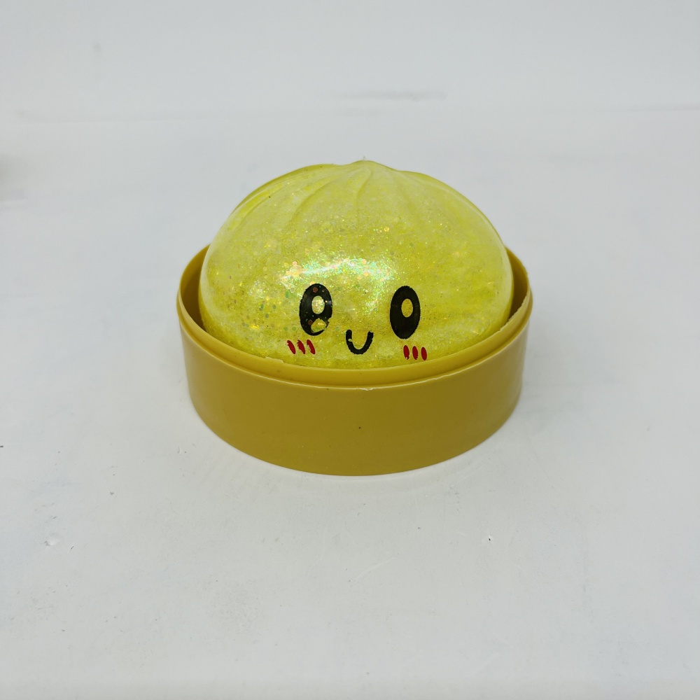 72 Pack YIPAI China Warehouse 8.5cm Beads Glitter Dumpling Squishy Stress Relief Fidget Toys for Kids