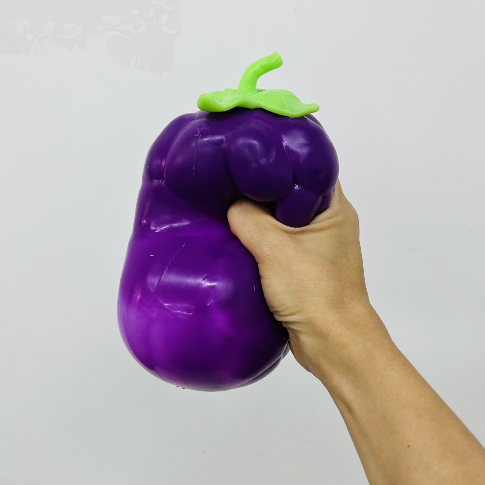 24 Pack YIPAI China Warehouse Soft Purple Giant Jumbo Grape Squishy ASMR Fruit Stress Relief Fidget Toys for Kids