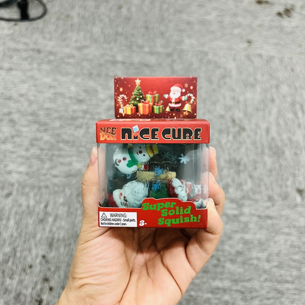 60 Pack YIPAI China Warehouse Needoh Nice Cube Sugar Squishy Stress Relief Fidget Toys with Christmas Decorations for Kids