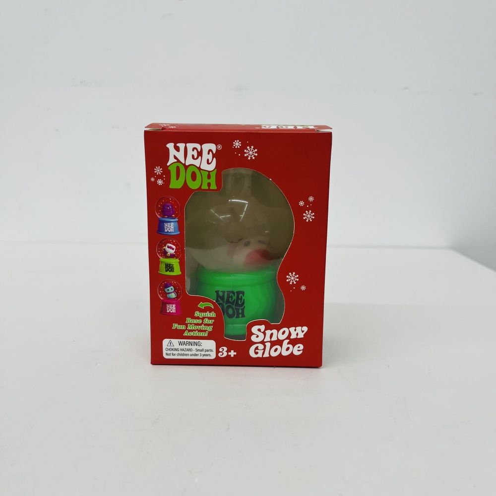 60 Pack YIPAI China Warehouse Needoh Style Christmas Snow Globe Flow Squishy Stress Relief Fidget Toys with Flashing Light for Kids