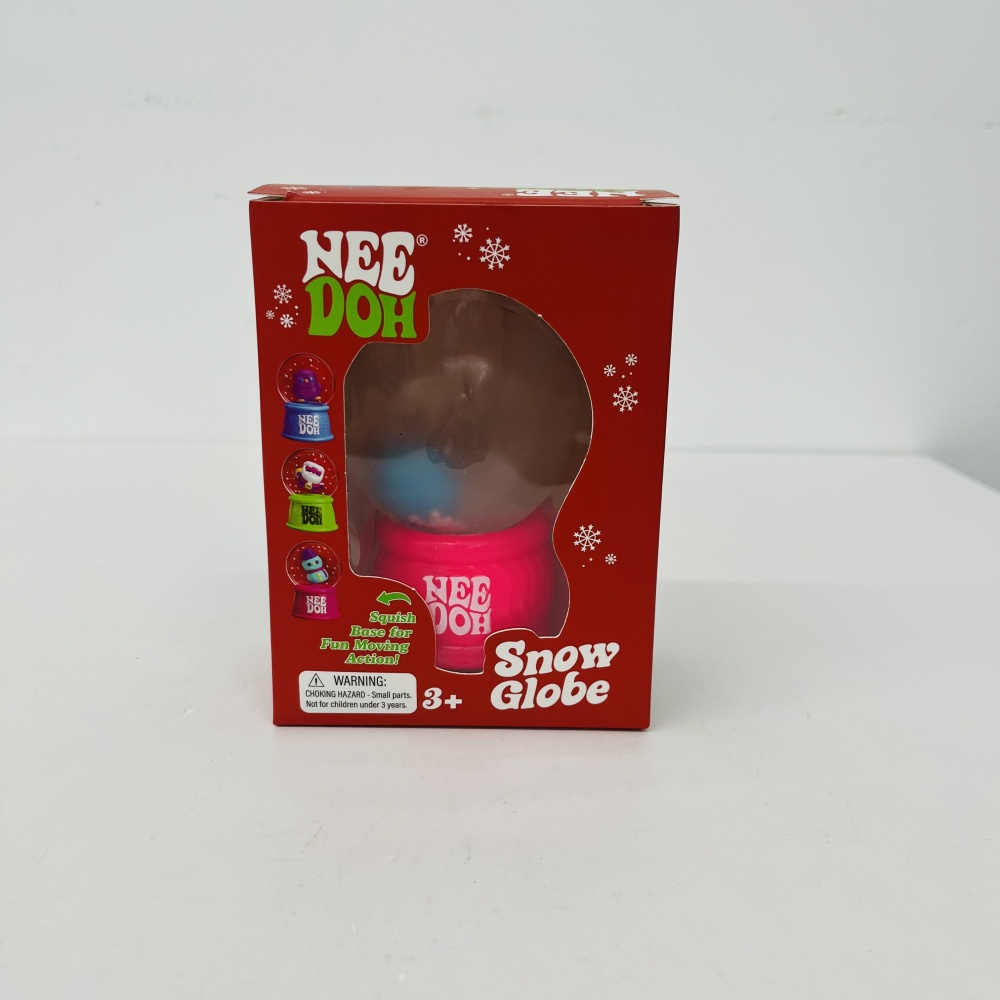 60 Pack YIPAI China Warehouse Needoh Style Christmas Snow Globe Flow Squishy Stress Relief Fidget Toys with Flashing Light for Kids