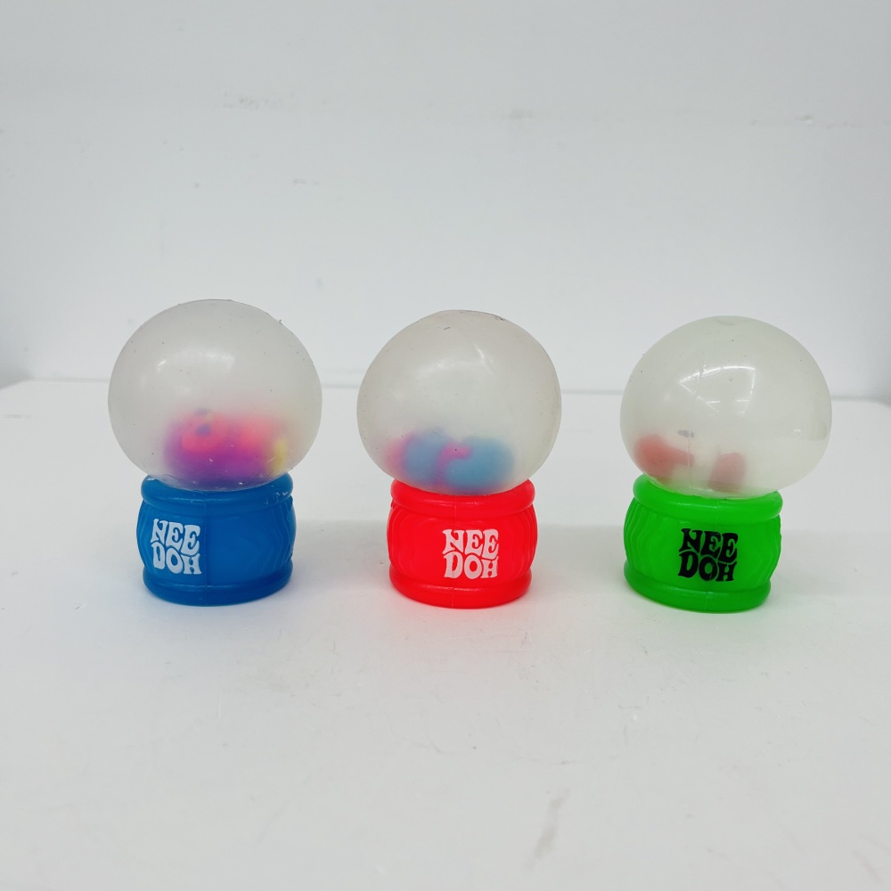 60 Pack YIPAI China Warehouse Needoh Style Christmas Snow Globe Flow Squishy Stress Relief Fidget Toys with Flashing Light for Kids